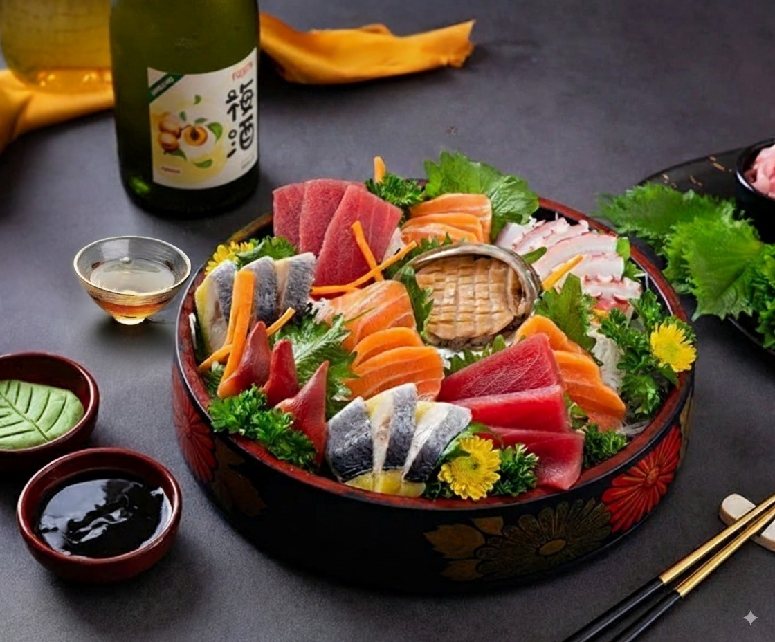 Rượu mơ Fujita phù hợp với các món hải sản