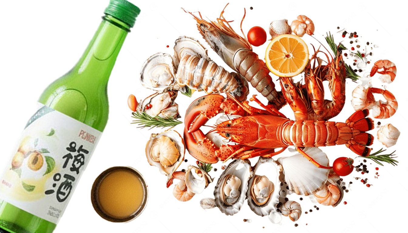 Rượu Fujita rất hợp với Hải sản