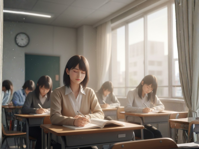 ngủ gật trong lớp