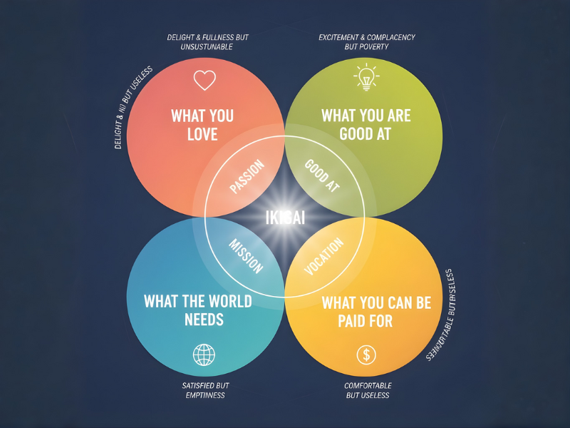 sơ đồ ikigai