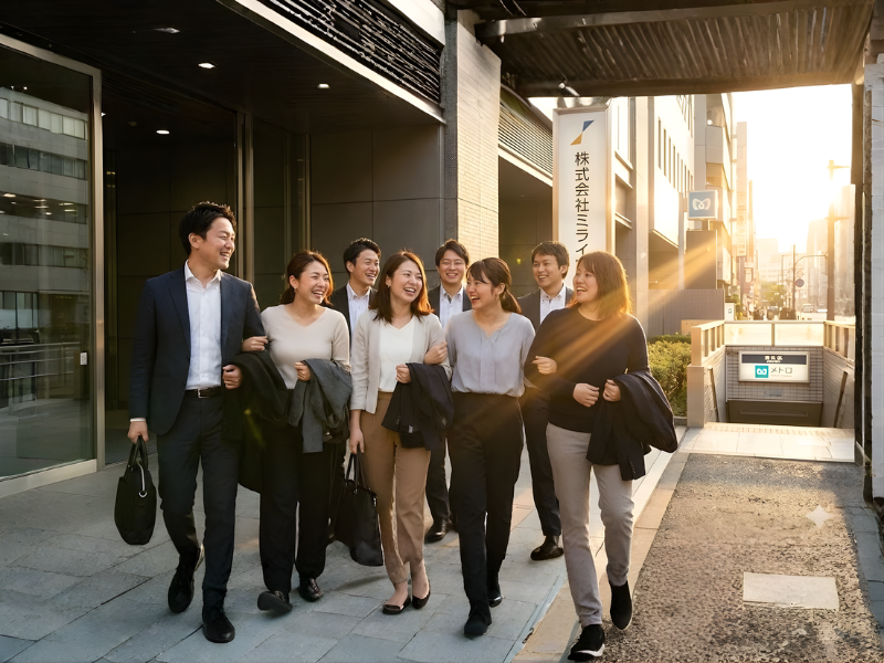 mọi người vui tươi sau giờ làm